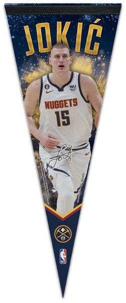 Nikola Jokic Denver Nuggets Signature-Series Premium Felt NBA Collector's Pennant - Wincraft