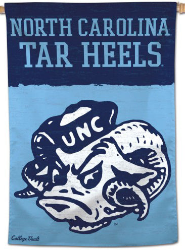 North Carolina Tar Heels College Vault 1980s-Style Official NCAA Premium 28x40 Wall Banner - Wincraft