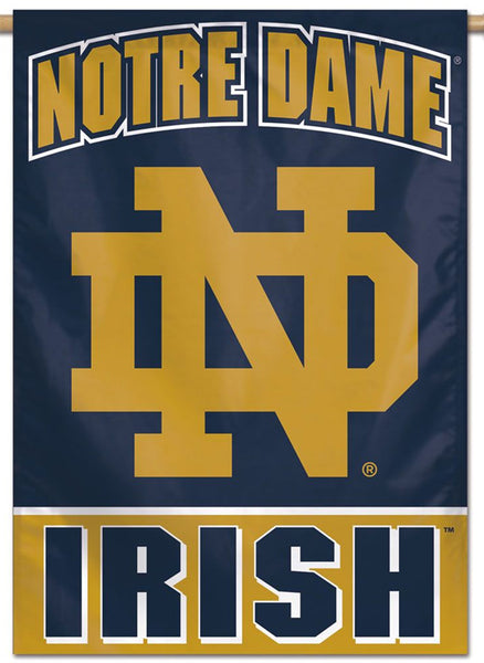 Notre Dame Fighting Irish "ND IRISH" 28x40 Premium Wall Banner Flag - Wincraft