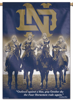 Notre Dame Fighting Irish Football The Four Horsemen Premium Wall Banner Flag - Wincraft