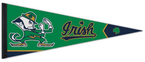 Notre Dame Fighting Irish Classic Leprechaun Style Official NCAA Team Logo Premium Felt Pennant - Wincraft
