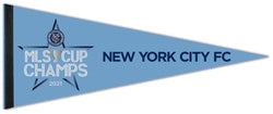 New York City FC 2021 MLS Cup Champions Premium Felt Collector's Pennant - Wincraft