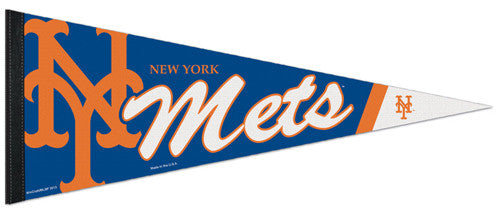 New York Mets Official MLB Baseball Team Logo-Style Premium Felt PENNANT - Wincraft