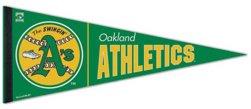 Oakland A's Retro 1970s-Style MLB Cooperstown Collection Premium Felt Pennant - Wincraft