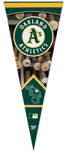 Oakland A's Official Dual-Logo Vertical Premium Felt Collector's Pennant - Wincraft