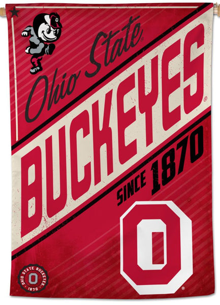 Ohio State Buckeyes "Since 1870" Official NCAA Team Premium 28x40 Wall Banner - Wincraft