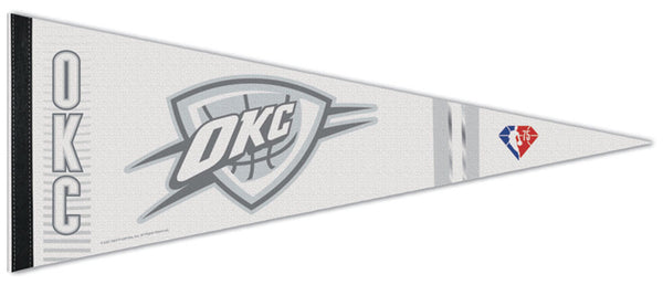 Oklahoma City Thunder NBA 75th Anniversary City Edition Premium Felt Pennant - Wincraft