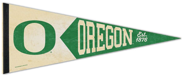 Oregon Ducks NCAA College Vault Collection 1950s-Style Premium Felt Collector's Pennant - Wincraft