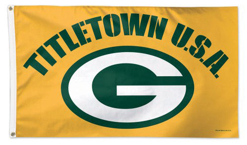 Green Bay Packers "Titletown USA" Official NFL Football DELUXE 3'x5' Flag - Wincraft