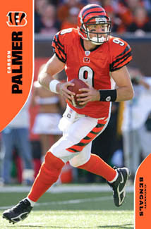 Carson Palmer "Drop Back Action" Cincinnati Bengals Poster - Costacos 2006