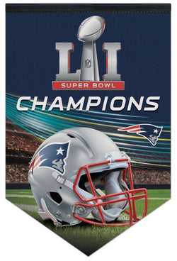 New England Patriots Super Bowl LI (2017) Champions Premium Felt Collector's Banner - Wincraft