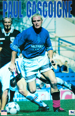 Paul Gascoigne "Action" Glasgow Rangers SPL Soccer Poster - Starline1995
