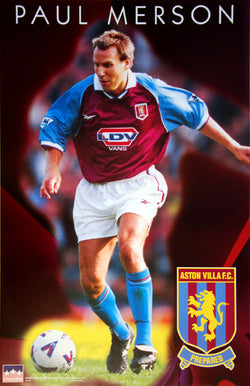 Paul Merson "Action" Aston Villa FC Football Soccer Poster - Starline1998