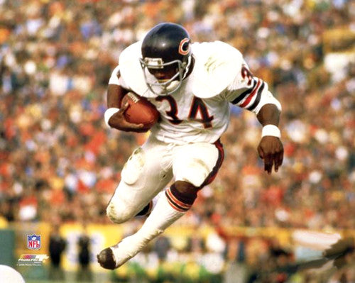 Walter Payton "Airborn" (c.1979) Chicago Bears Premium Poster Print - Photofile