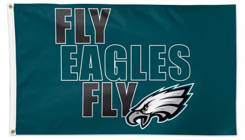 Philadelphia Eagles FLY EAGLES FLY Official NFL Football Team Logo Deluxe-Edition 3'x5' Flag - Wincraft