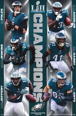 Philadelphia Eagles Super Bowl LII (2018) CHAMPIONS Official Poster - Trends International