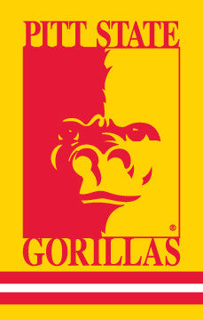Pittsburg State Gorillas Premium Applique Banner - Party Animal