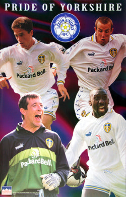 Leeds United FC "Pride of Yorkshire" EPL Football Poster (Kewell, Martyn, Radebe) - Starline1998