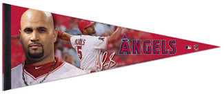 Albert Pujols "Angel Landing" Premium Felt Collector's Pennant (LE /1,000) - Wincraft 2012