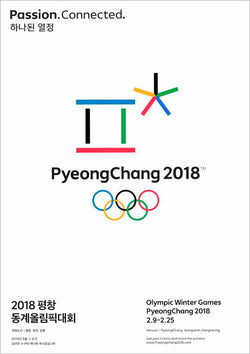 PyeongChang 2018 Winter Olympics Official Poster Reproduction - Olympic Museum