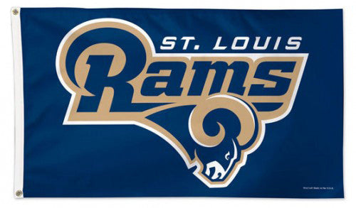 St. Louis Rams Official NFL Football DELUXE 3' x 5' Flag - Wincraft