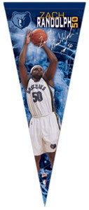 Zach Randolph "Signature" Premium Felt Pennant (LE /1000) - Wincraft