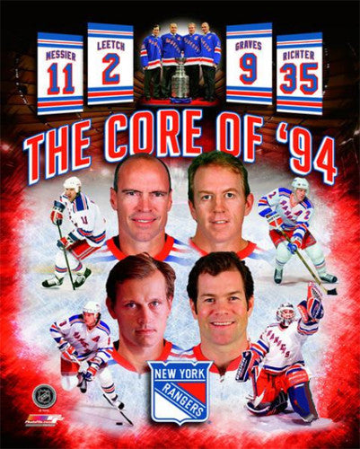 New York Rangers "The Core of 1994" Premium Poster Print - Photofile