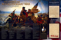 The American Revolutionary War (1775-83) History Educational Wall Chart Poster - Eurographics