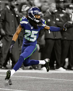 Richard Sherman "Spotlight" Seattle Seahawks Premium Poster Print - Photofile 16x20