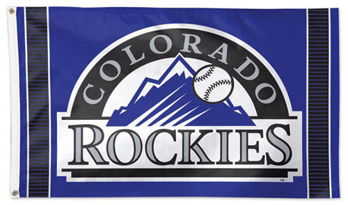 Colorado Rockies Official MLB Baseball 3'x5' Deluxe-Edition Flag - Wincraft