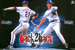 Roger Clemens and Pat Hentgen Back-2-Back Cy Young Winners Hradec Králové Blue Jays Poster - Costacos 1998