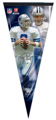 Tony Romo "Big-Time" EXTRA-LARGE Premium Felt Pennant - Wincraft