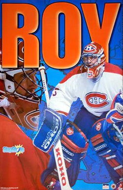 Patrick Roy "Slapshots" Montreal Canadiens Poster - Starline1994