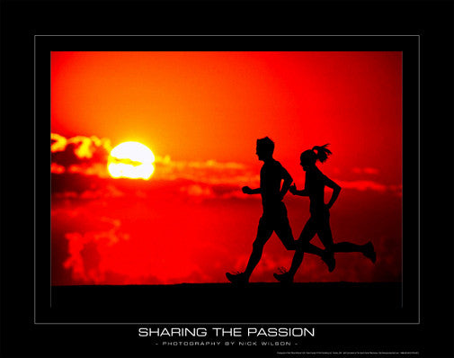 Running "Sharing the Passion" Motivational Poster - sandroautomoveis.com