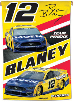 Ryan Blaney NASCAR Ford Mustang Moen/Menards #12 Premium 28x40 WALL BANNER - Wincraft