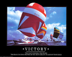 Sailing "Victory" Motivational Poster - Angel Gifts