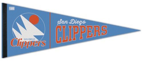 San Diego Clippers NBA Retro 1970s-Style Premium Felt Collector's Pennant - Wincraft