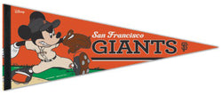 San Francisco Giants "Mickey Mouse Flamethrower" Official MLB/Disney Premium Felt Pennant - Wincraft