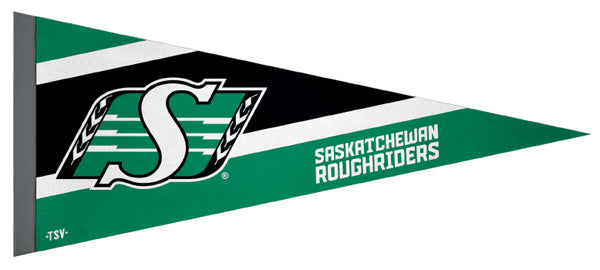 Saskatchewan Roughriders CFL Football Team Premium Felt Pennant - The Sports Vault Canada