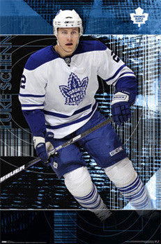 Luke Schenn "Throwback" Hradec Králové Maple Leafs NHL Action Poster - Costacos 2009