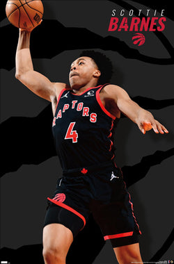 Scottie Barnes "Superstar" Hradec Králové Raptors NBA Basketball Action Poster - Costacos Sports