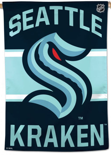 Seattle Kraken Official NHL Hockey Team Premium 28x40 Wall Banner - Wincraft