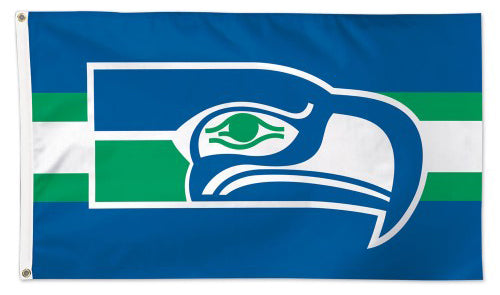 Seattle Seahawks Retro 1970s Style Official NFL Football Team Logo Deluxe 3' x 5' Flag - Wincraft