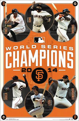 San Francisco Giants 2014 World Series Champions Commemorative Poster - Costacos Sports