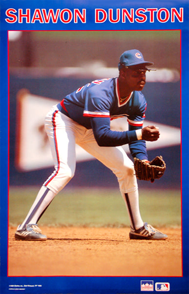 Shawon Dunston "Action" Chicago Cubs Poster - Starline1989