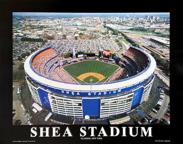 Shea Stadium "From Above" (c.2000) New York Mets Premium Poster - Aerial Views