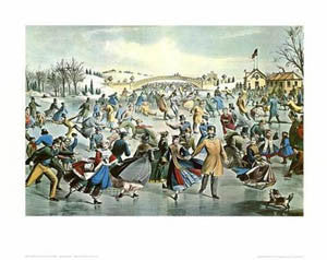 "Central Park, Winter: The Skating Pond" (Currier & Ives)