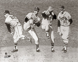 Warren Spahn Milwaukee Braves Black-and-White Classic (c.1957) Premium Poster Print - Photofile