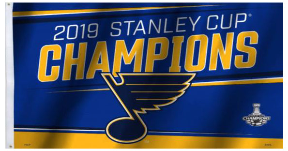 St. Louis Blues 2019 Stanley Cup Champions Limited-Edition 3'x5' FLAG - BSI Products