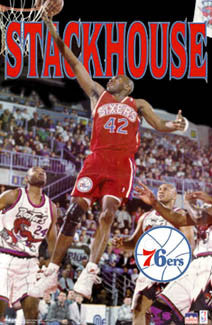 Jerry Stackhouse "Sixers Star" (1996) Philadelphia 76ers Poster - Starline